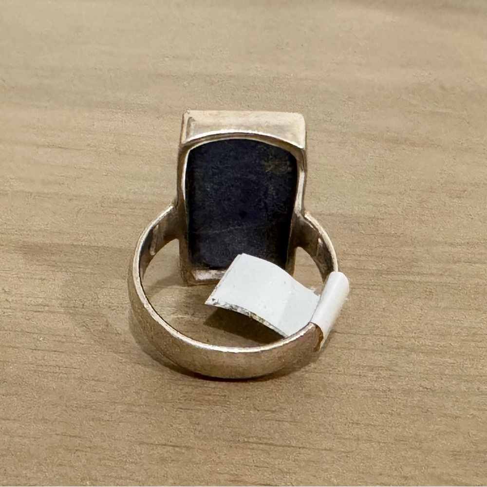 Rectangular Lapis Ring - image 7